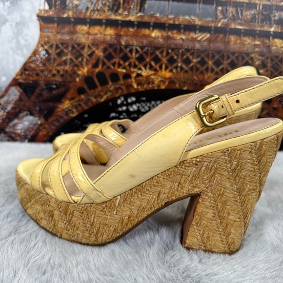 Prada Yellow Platform Sandals - Picture 2 of 15